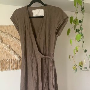 notPERFECTLINEN - CANNES linen wrap dress